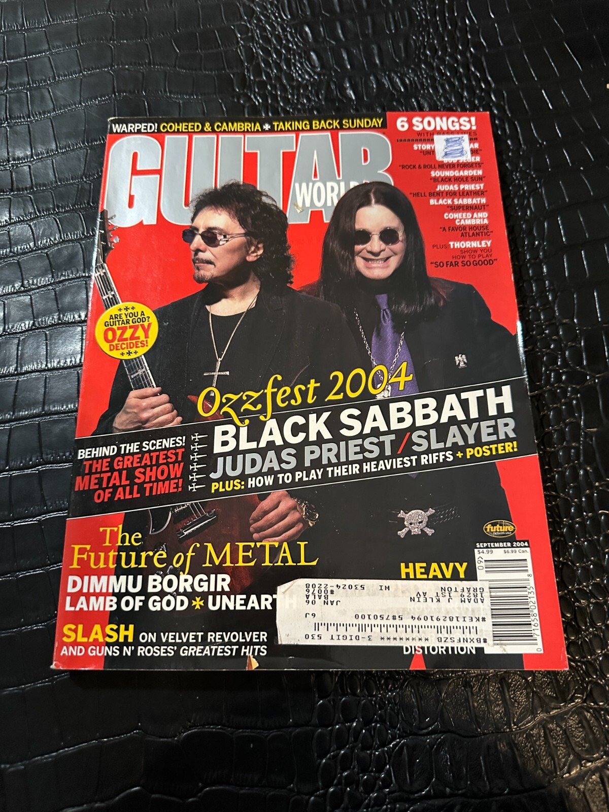 レアOzzy OsbournTributeポスターlimited edition METAL HAMMER Magazine (UK) - #404 - Ozzy Osbourne Black