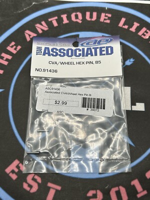 Team Associated. CVA/WHEEL HEX PIN, B5. Item #91436 New Old Stock.