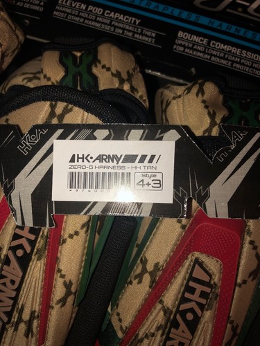 New HK Army Zero G 4+3+4 Paintball Pod Harness / Pack - HH Tan