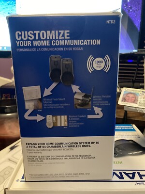 Chamberlain Wireless Indoor Outdoor Portable Intercom system NTD2 1000ft Range
