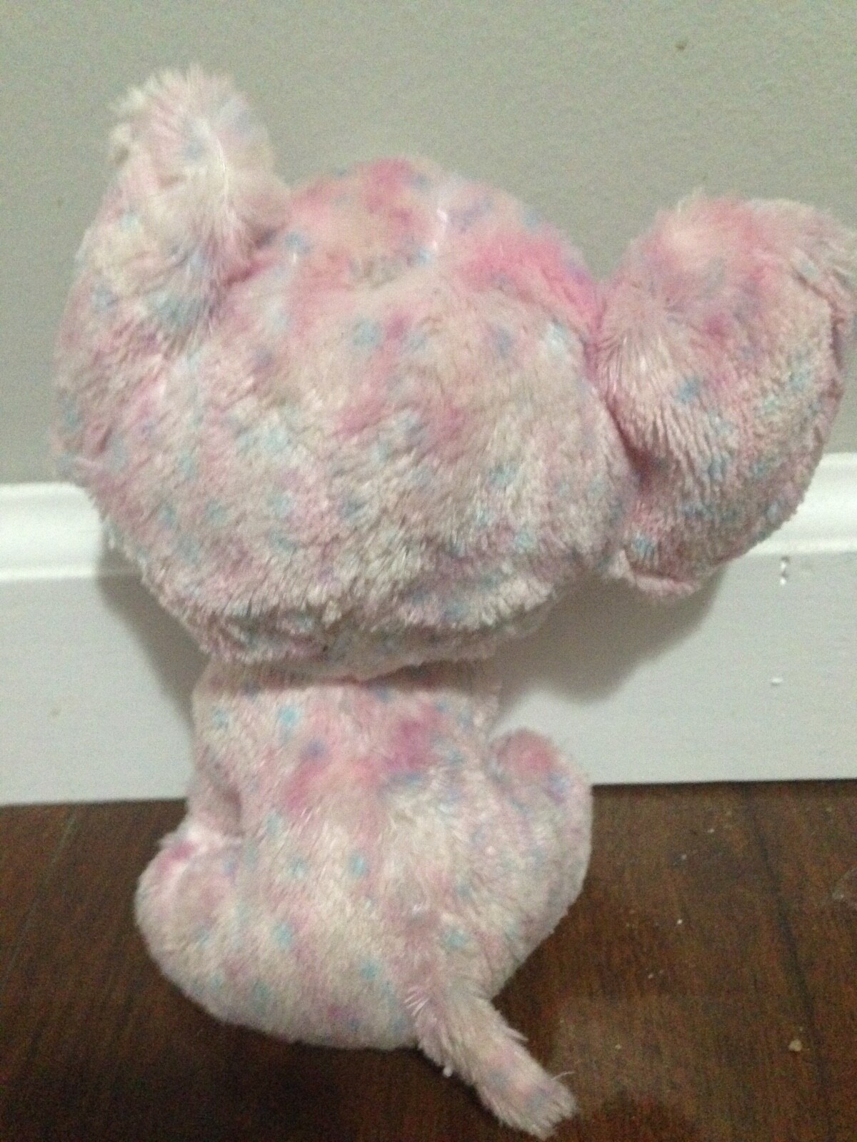 TY Beanie Boo Ellie The Elephant With Sparkly Pink Eyes