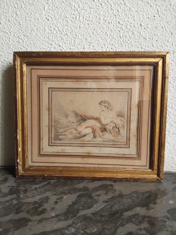 Belle Gravure Originale De J.B. Huet (Xviiie SiÃ¨Cle)