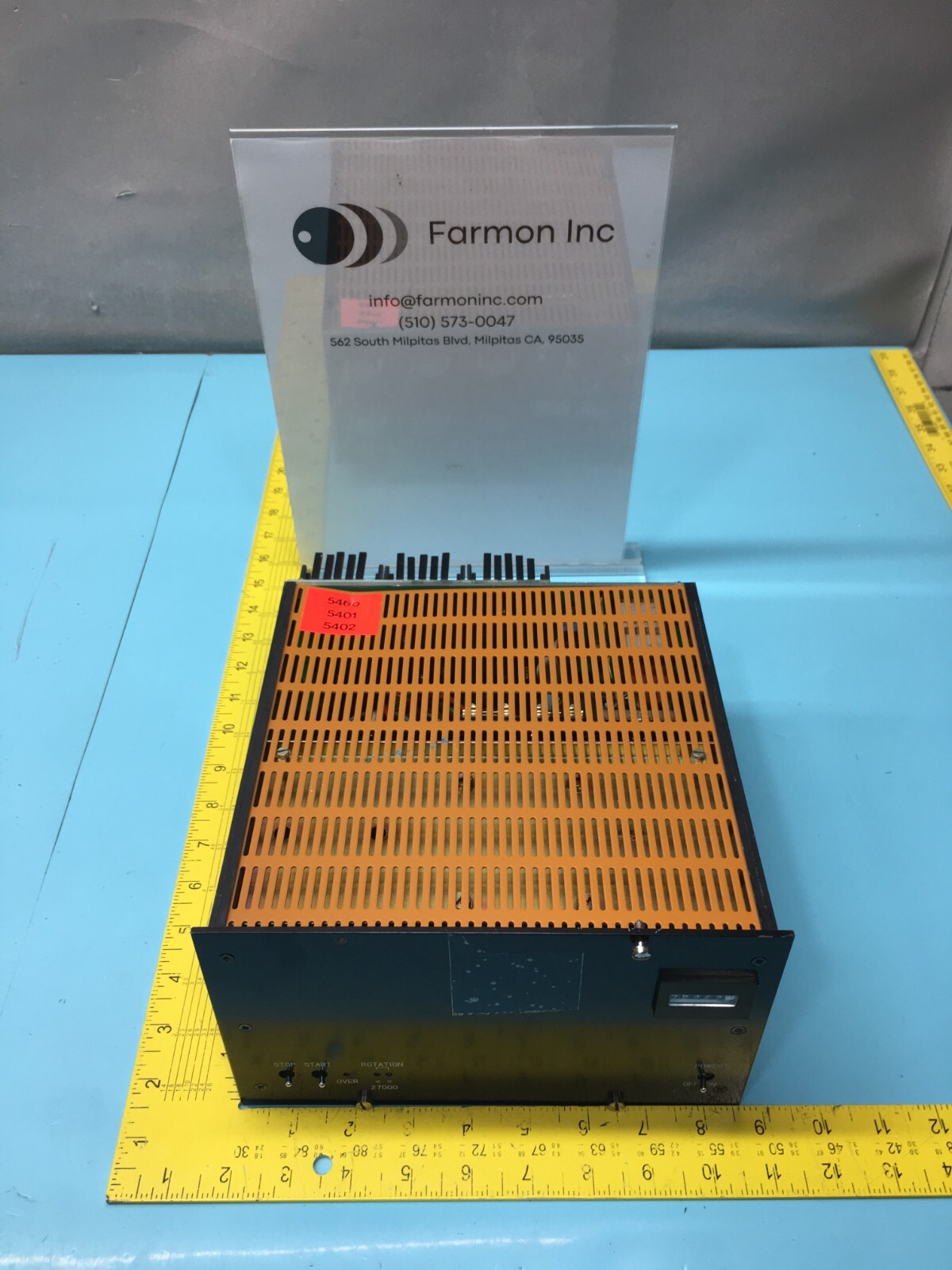 ALCATEL CF 450 TURBO PUMP CONTROLLER 56322 HOURS, 139711