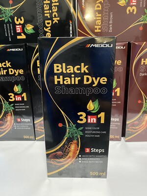 MEIDU BLACK HAIR DYE SHAMPOO (EXP DATE 04/08/20027).