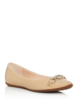 

KATE SPADE NEW YORK Женские бежевые балетки Pauly золотистого цвета 7,5 м, Бежевый, S1410003