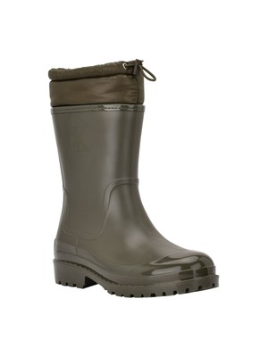 Женские зеленые джинсы CALVIN KLEIN JEANS с закрытым верхом и мягкой подкладкой Abay Rain Boots 11 М