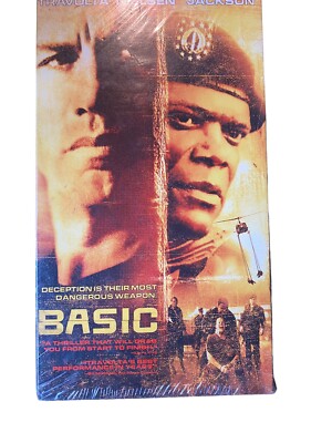Basic VHS 2003 John Travolta, Connie Nielsen, Samuel L. Jackson