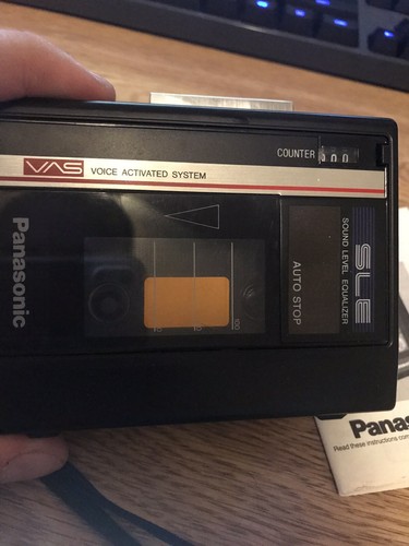 PANASONIC RQ-330 Voice Activated System Cassette Tape Player Recorder - WORKS