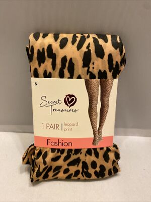 Secret Treasures Pantyhose Leopard Animal Print Tights Fashion