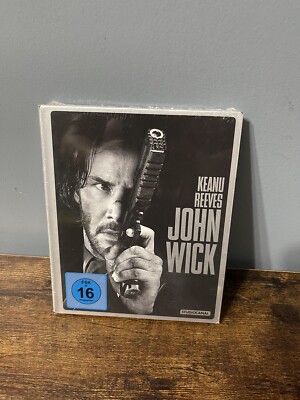 New Sealed JOHN WICK Blu-ray DigiBook MediaBook Keanu Reeves German Import B