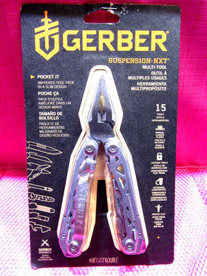 Gerber Suspension NXT 15-in-1 Multi-Tool w/ Pocket Clip 31-003634 - NEW