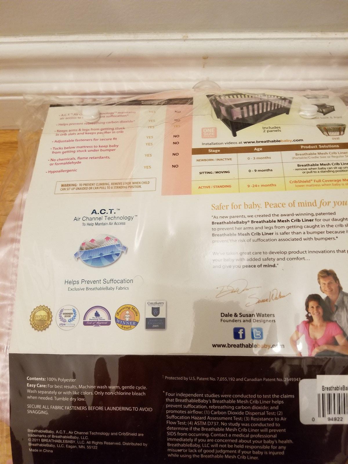 NEW Breathable Baby Breathable Mesh Crib Liner - Pink