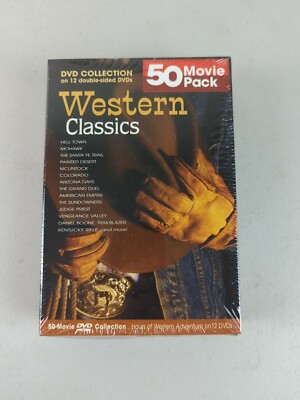 Western Classics: 50 Movies 12 Disc Set DVD John Wayne Gene Autry Roy Rogers