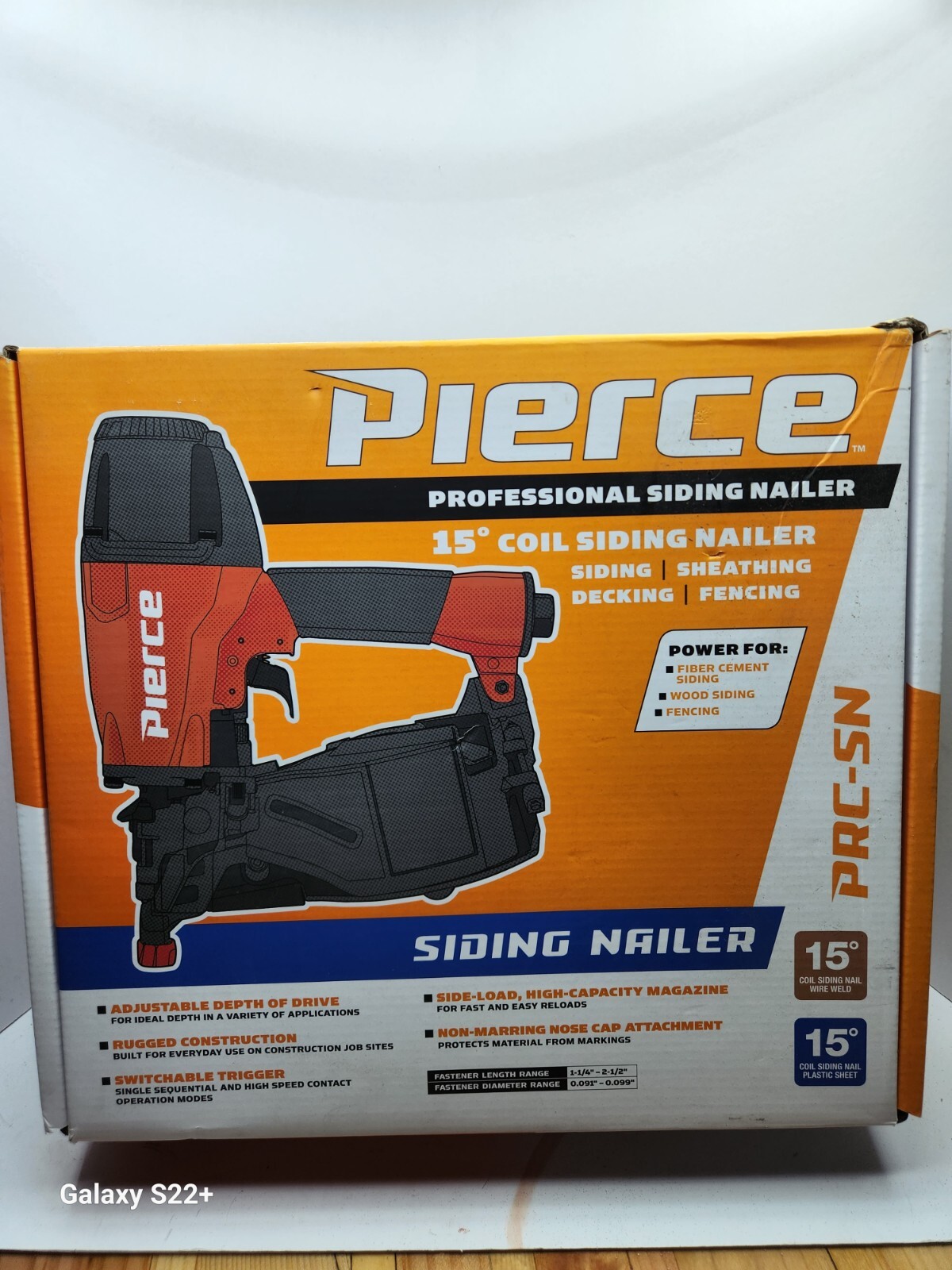 15° Professional Coil Siding Nailer 15° Professional Coil Siding Nailer