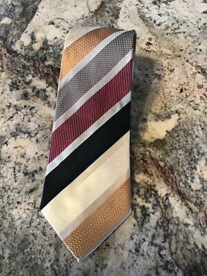 💥 Bill Blass Neck Tie Multicolor 100% Silk  Handmade 💥