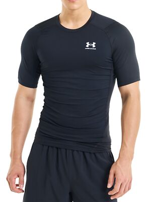 

Мужская футболка Baselayer Under Armour HeatGear, черная, Черный, 1361518-001