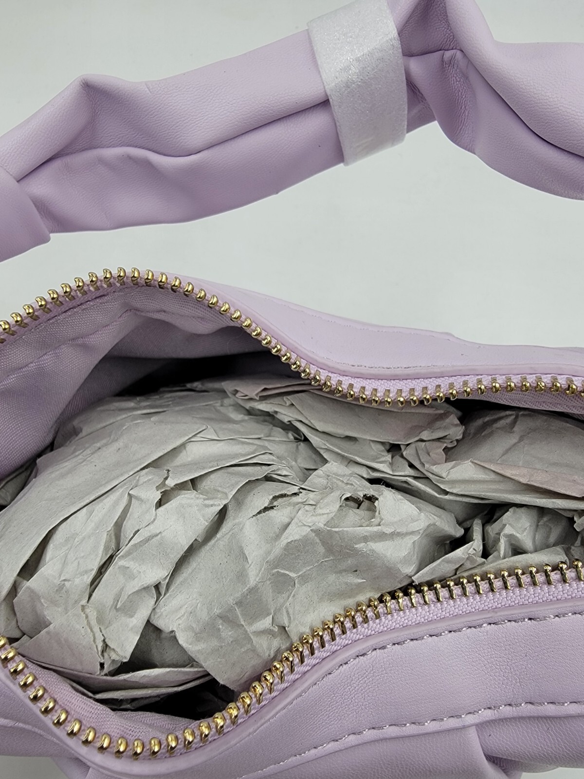 Like Dreams Top Handle Bag Women's Lilac Solid Inner Pockets Zip Closure - Picture 7 of 13