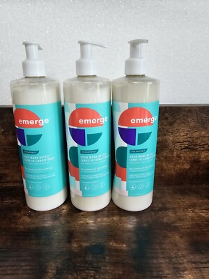 Emerge Your Mane Bestie Leave In Conditioner Nourishing Smoothing 15 Oz Lot Of 3