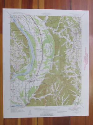 Jonesboro Illinois 1954 Original Vintage USGS Topo Map