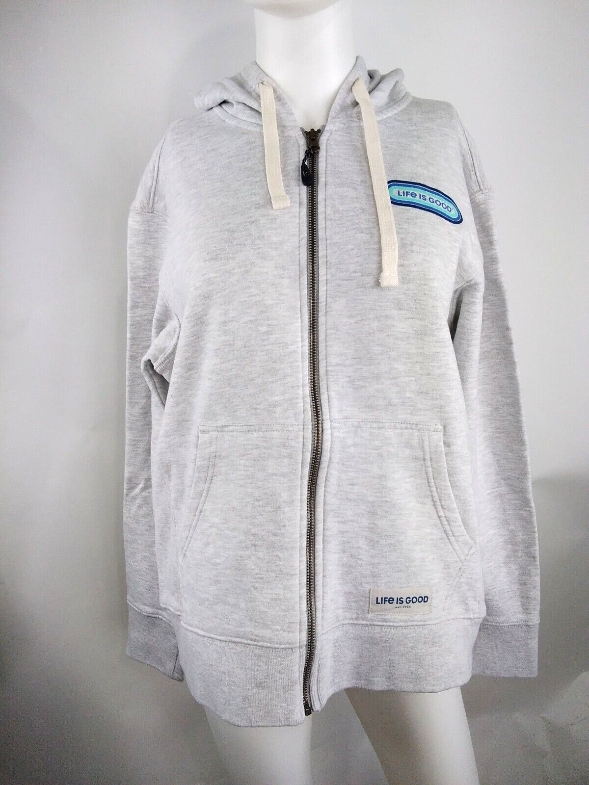 Life is Good Women Simply True Zip Fleece Hoodie LIG Pill
