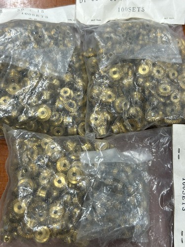 TRADESHIP BRASS BEVEL GEAR SET 30/15 TEETH 2:1 RATIO SLOT CAR HOBBY EXPERIMENT