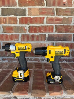 Dewalt DCD710 and DCF610 12 Volt Screwdriver and Drill Set