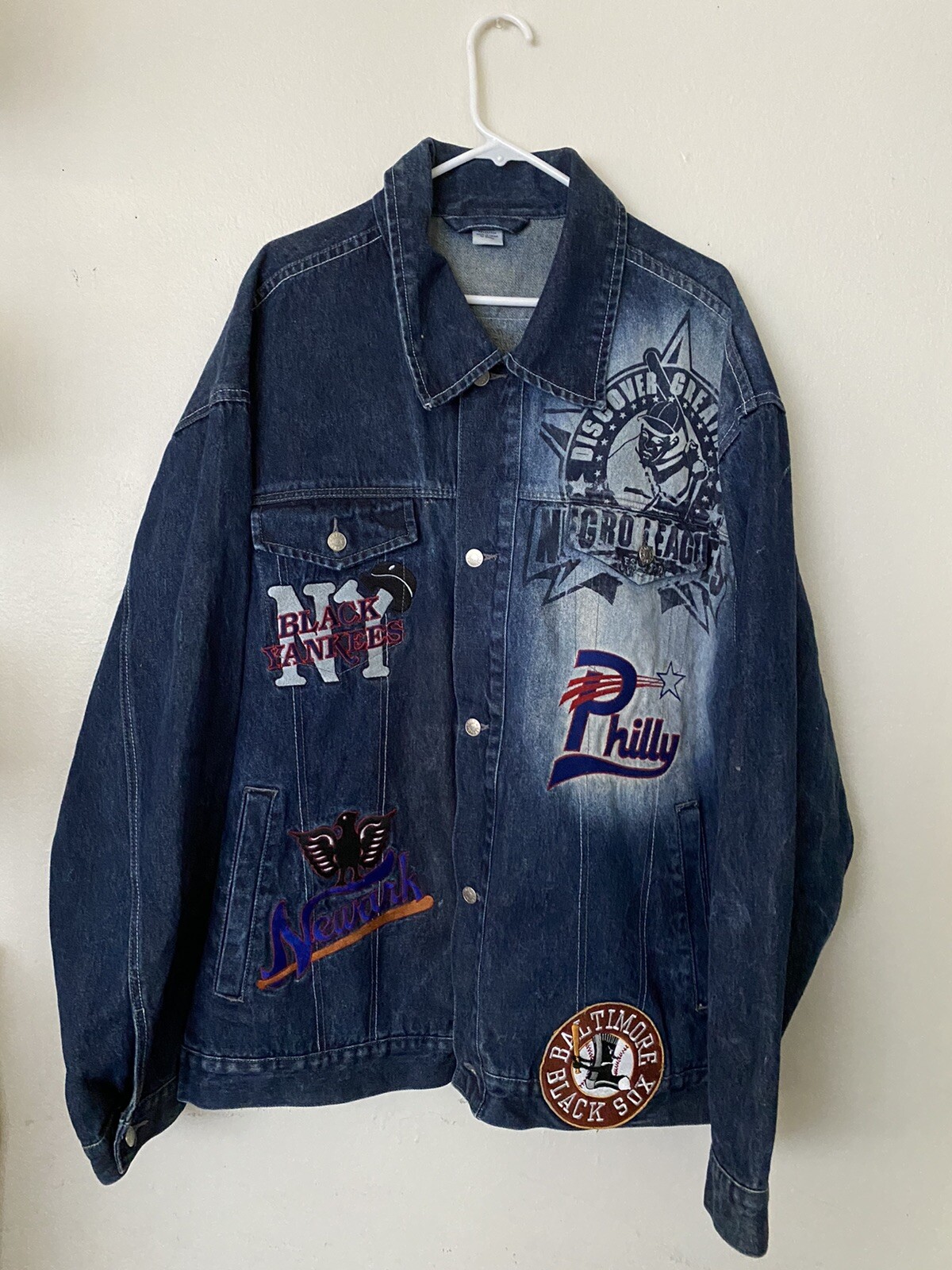 VTG Negro League Museum Baseball blue 