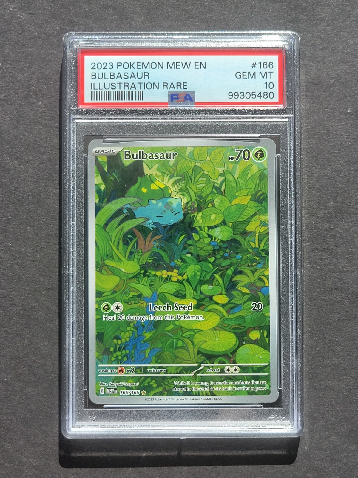 psa10 3種 PSA 10 Bulbasaur 166/165 AR 151 Scarlet & Violet 2023