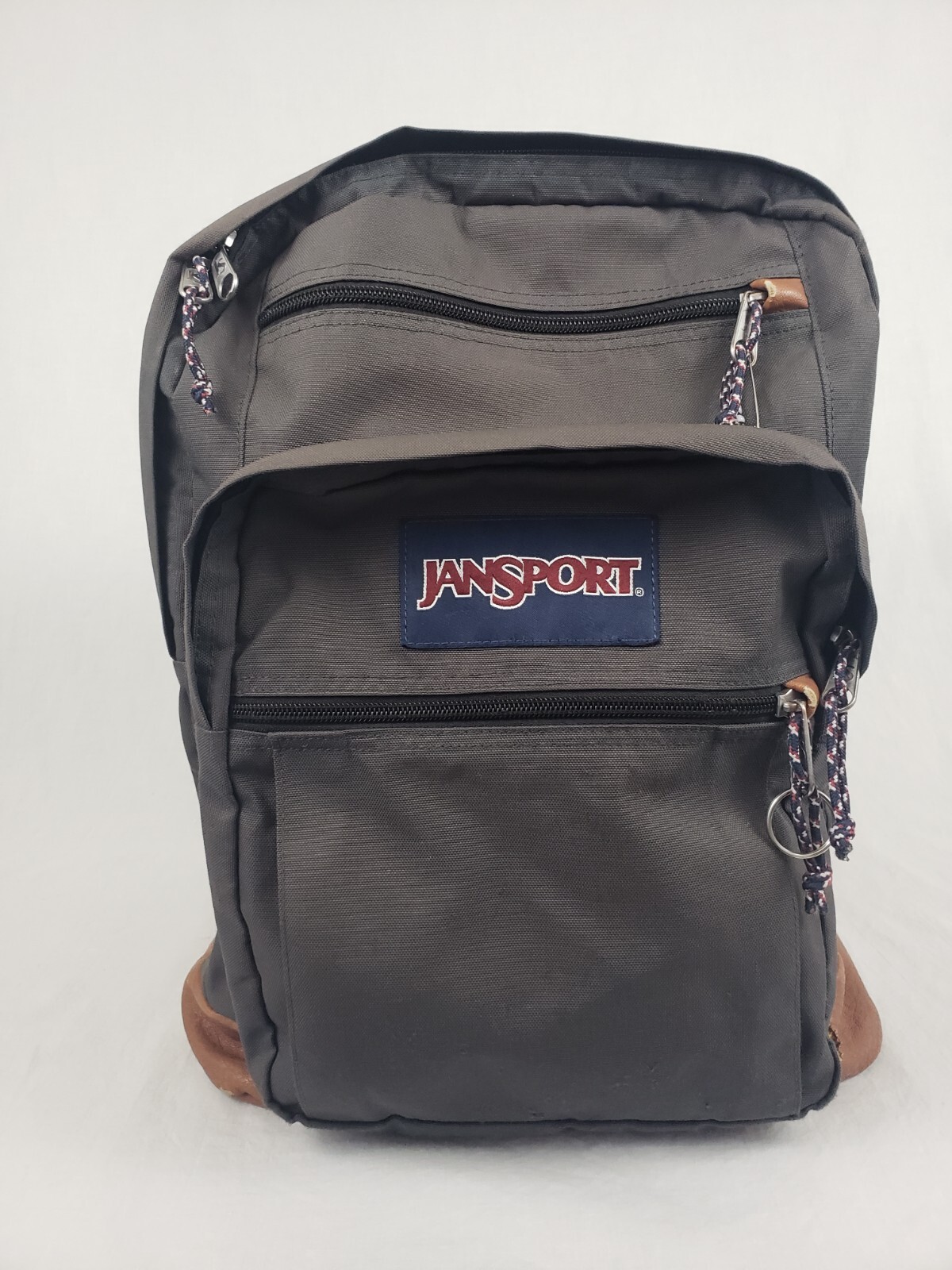 Book Bag Gray Large Zip