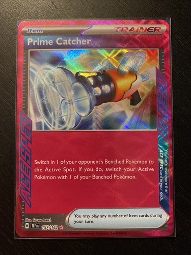 prime catcher pokemon card price Pokmon TCG Prime Catcher Holo Card 157/162SV05: Temporal Forces CGC 9 Mint