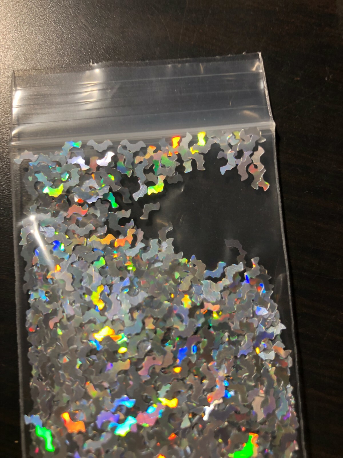 holographic Bat Shape Glitter Solvent Resistant~Acrylic Nails~Nail Art~USA