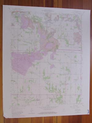 Staunton Indiana 1980 Original Vintage USGS Topo Map
