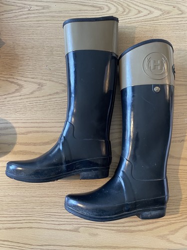 HUNTER ブラック ロングブーツ EU 44 UFT7000RMA-BLK-