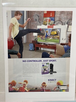Xbox 360 Kinect video game print ad wall art