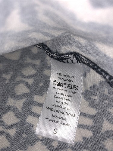 LulaRoe Small Black And White Perfect Tee - NWT