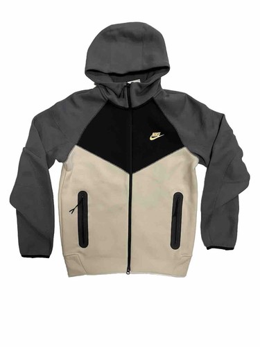 Nike Tech Fleece Windrunner Lt Orewood Grey Black Gold Nike Tech Fleece Windrunner Lt Orewood Grey Black Gold