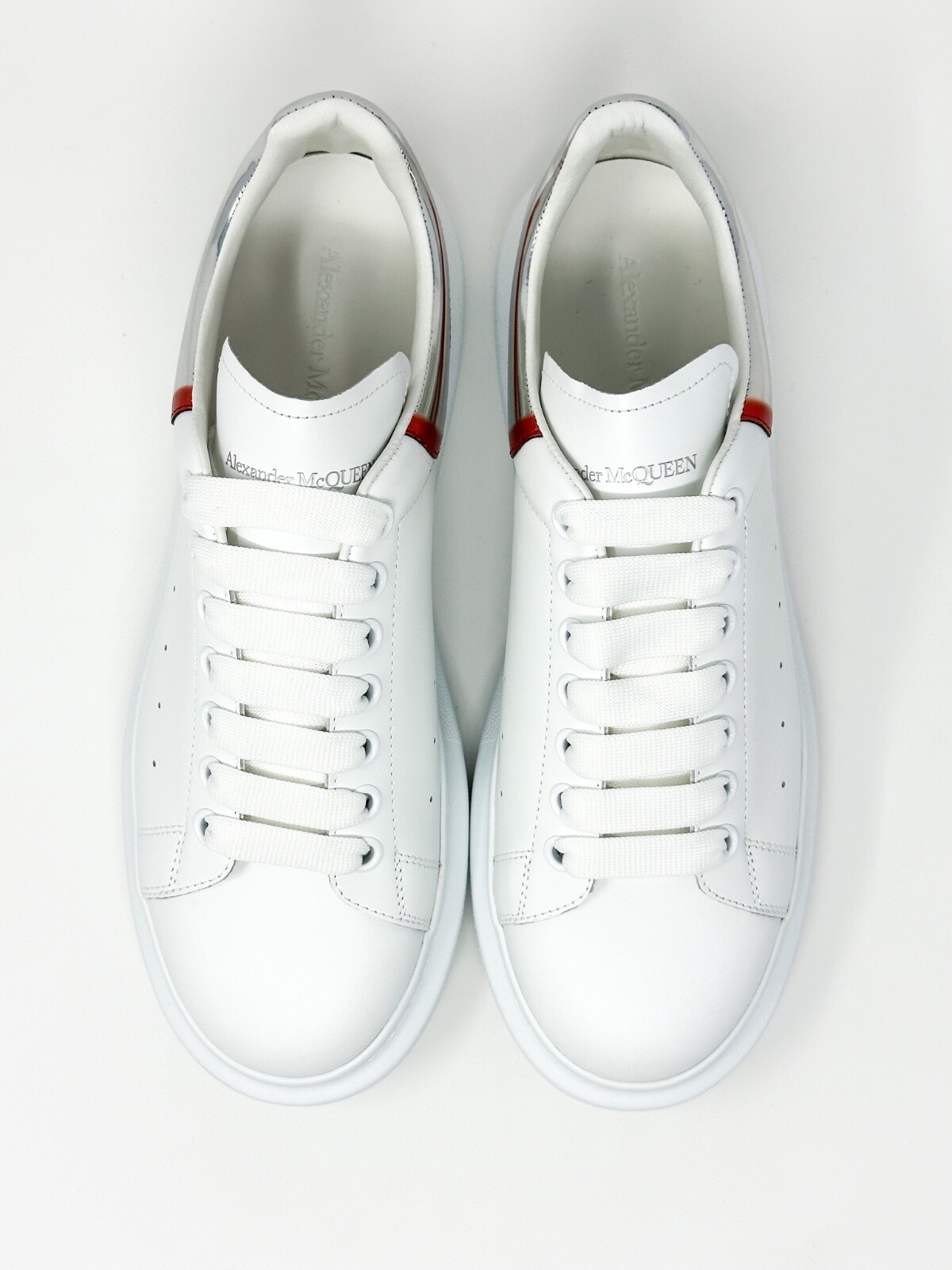 Pre-owned Alexander Mcqueen Men's Oversized White/lust Sneakers 11 Us / 44 Eu $690