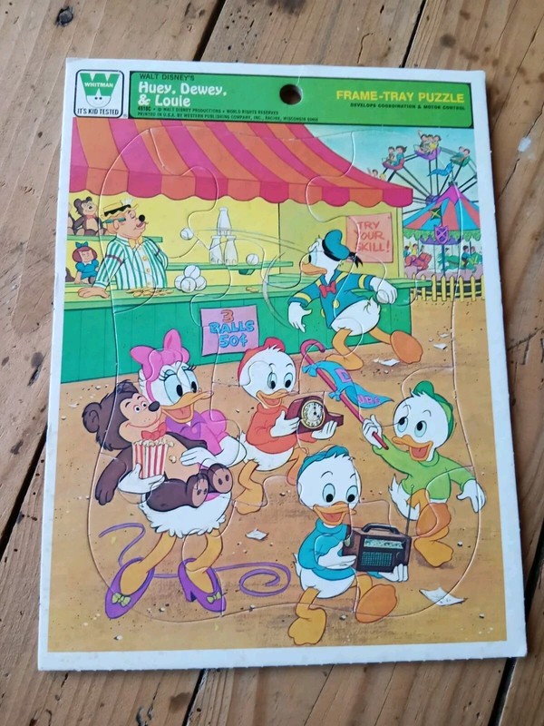 Puzzle Donald Daisy Riri Fifi Loulou Vintage 