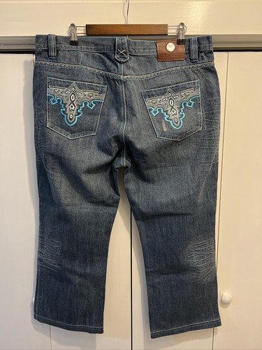 Antik Denim Jeans Men's 40x26 TURQUOISE ACCENTS ~ Style Antik Denim Jeans Men's 40x26 TURQUOISE ACCENTS ~ Style