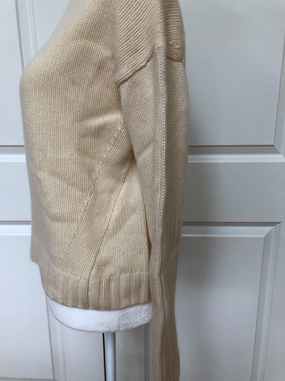 Pre-owned Allsaints Brand Cashmere Turtleneck Sweater From All Saints Chalk White Size S