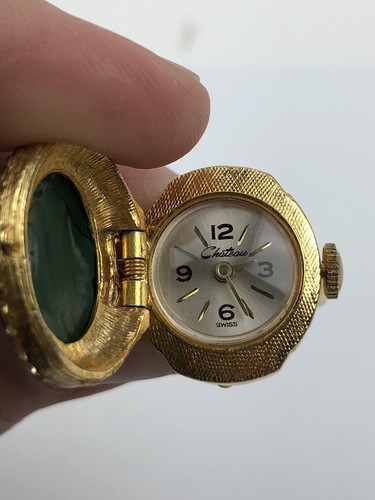 Vintage Chateau Watch Ring Swiss Made