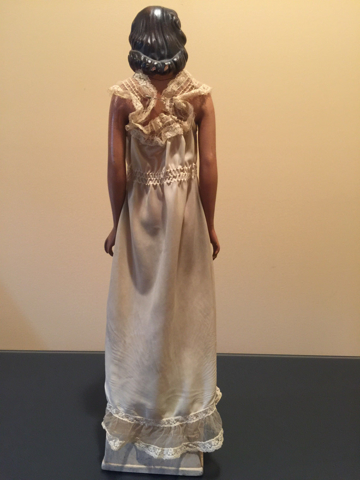 Vintage Luxite Underthings Countertop Store Display Mannequin, 1930's Chicago IL