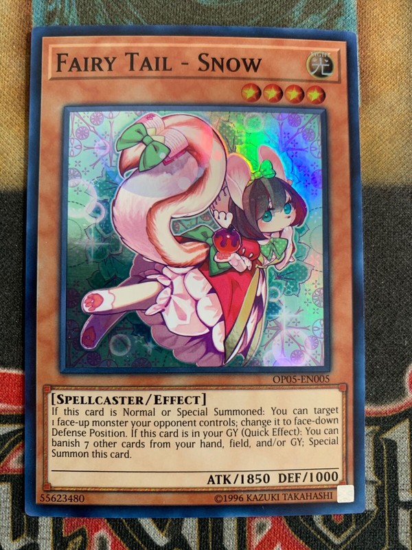 Yugioh Fairy Tail Snow Op05 En005 Super Rare Ebay