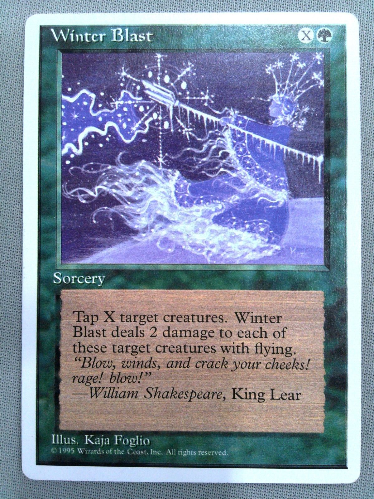 Winter Blast Alternate 4th Fourth Edition MTG Magic The Gathering