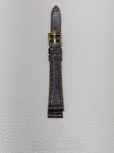 ROLEX ORIGINAL 13MM NEW OLD STOCK BROWN LIZARD LADIES