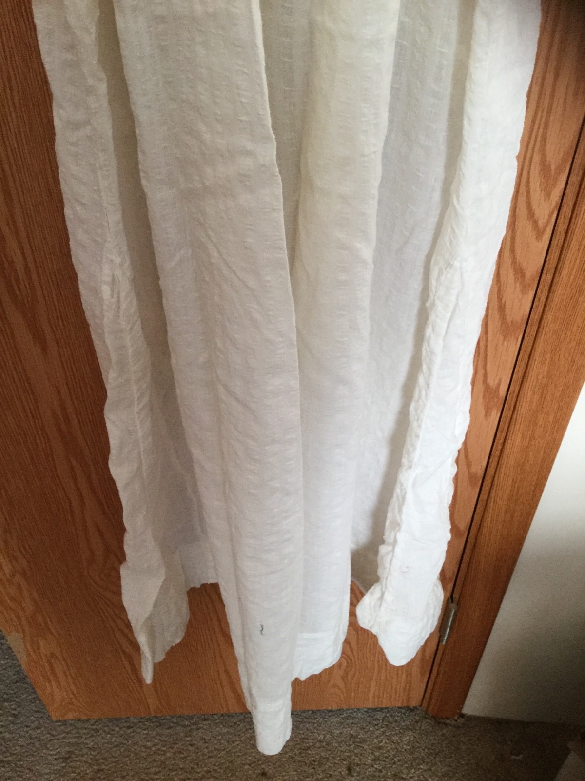 Antique Beautiful White Crochet Summer Dress with Flare at the Bottom Handmade