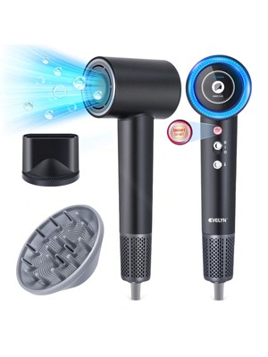 EVELYN Smart Shot Intelligent High Speed Negative Ionic Hair Dryer With Diffuser