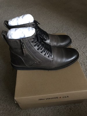 john varvatos star b side zip leather boot