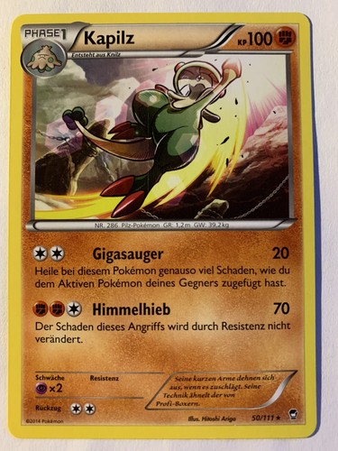 Pokemon Kapilz 50111 Fliegende Fäuste Rare NM-Mint