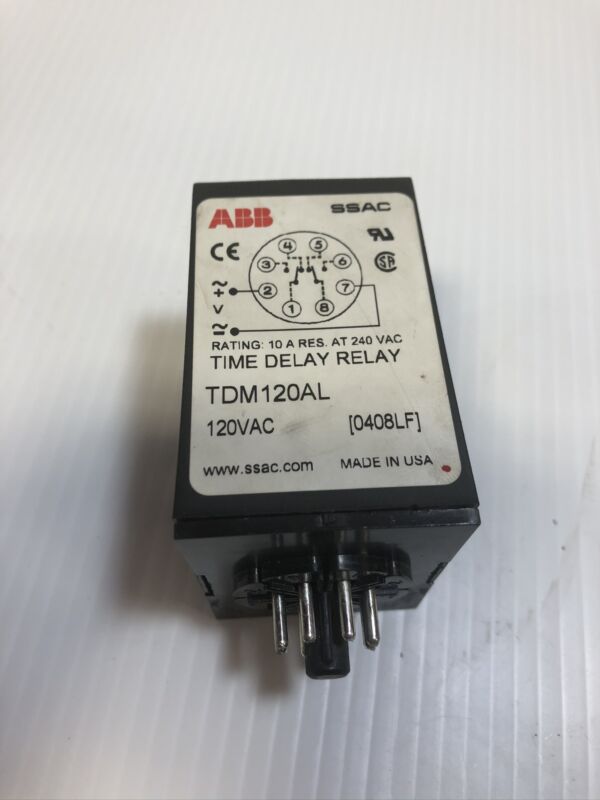 ABB SSAC TDM120AL Digi-Set Time Delay Relay 120 VAC 0408LF